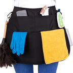 One versatile gardening apron, a handy tool for garden tasks and barber shears storage. Suitable for teachers, attendants, and lawn care. Made of durable, tear-resistant polyester with an adjustable tool belt and large pockets