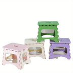 Mini Cute Plastic Folding Stool, Suitable for Changing Shoes, Living Room Seat, Thickened, Foldable, Portable Stool