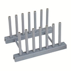 1pc Plastic Dish and Bowl Rack with Removable Storage - Kitchen Drainage Organizer for Plates, Pots, and Covers