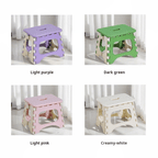 Mini Cute Plastic Folding Stool, Suitable for Changing Shoes, Living Room Seat, Thickened, Foldable, Portable Stool